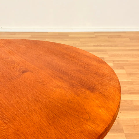 Danish round coffee table in teak