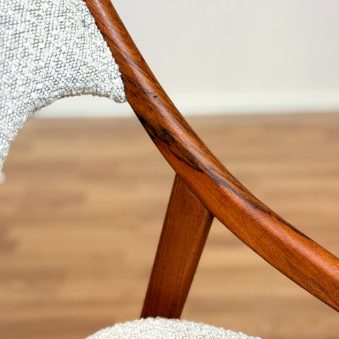 Danish set of 6 dining chairs in walnut