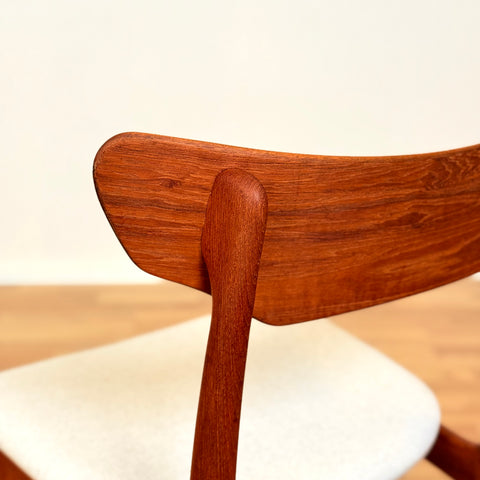 Danish set of 4 dining chairs in teak by Schiønning & Elgaard