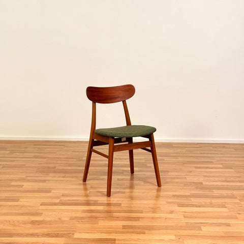 Danish set of 4 dining chairs in teak & beech by Falsled