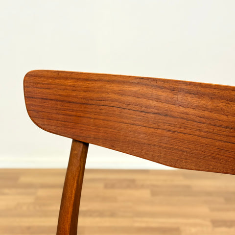 Danish set of 6 dining chairs in teak & beech by Findahl