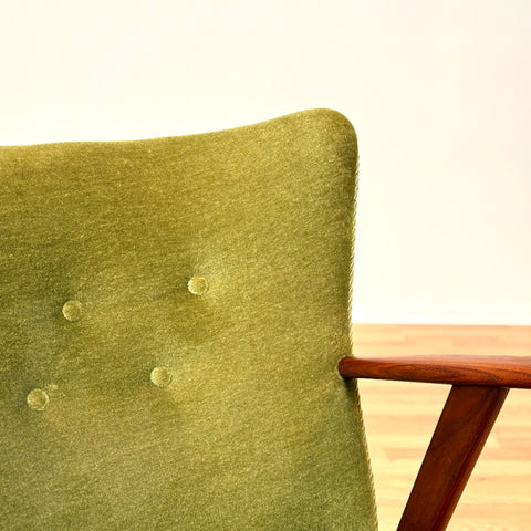 Danish armchair in solid walnut