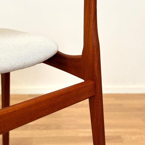 Danish set of 6 dining chairs by B. Rasmussen for Thorso Mobelfabrik