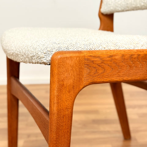 Danish set of 4 dining chairs in oak by Eric Buch