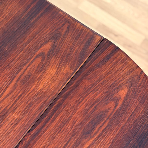 Danish dining table in Santos rosewood in the style of Arne Vodder