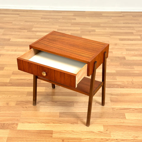 Swedish side table in teak