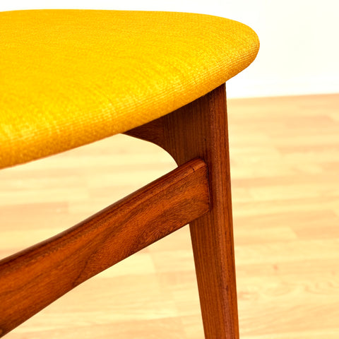 Danish set of 6 dining chairs in teak by Schiønning & Elgaard
