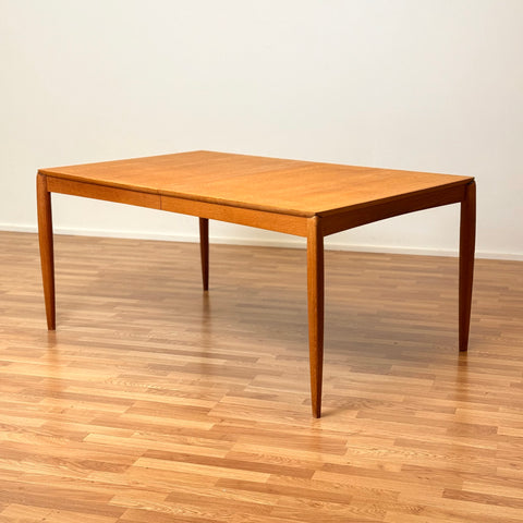 Danish rectangular dining table in oak by H.W Klein for Bramin