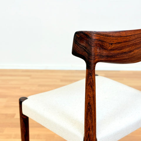 Danish dining chairs in Santos rosewood by Knud Færch