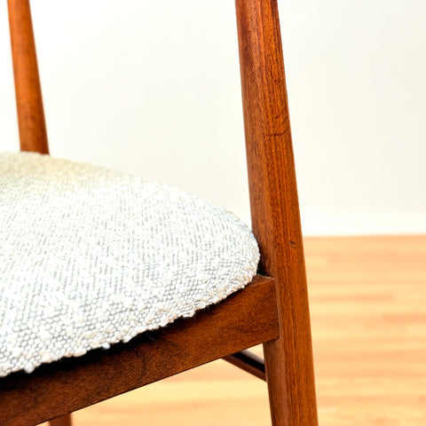 Danish set of 2 dining armchairs in walnut