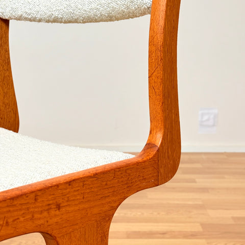 Danish dining chairs in solid teak by Gangso Møbler