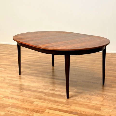 Danish round dining table 'model 55' with 3 ext by Omann Jun