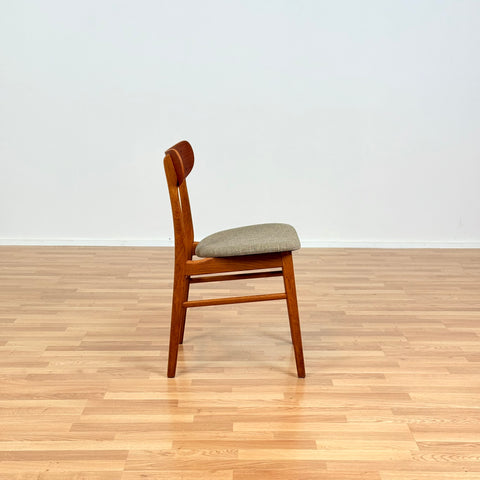 Danish dining chairs in teak & oak by Farstrup