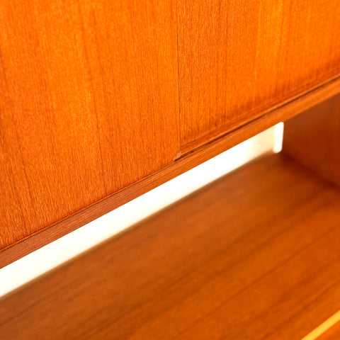 Swedish bookshelf in teak and beech