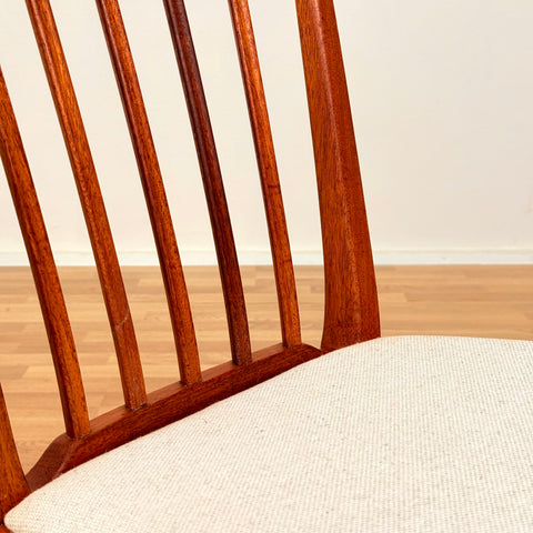 Swedish set of 4 dining chairs in teak by Carl Malmsten