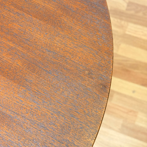 Danish round dining table in teak