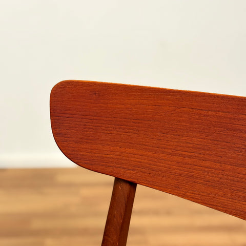 Danish set of 6 dining chairs in teak & beech by Findahl