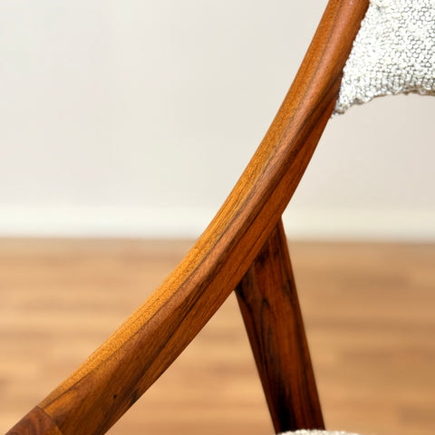 Danish set of 6 dining chairs in walnut