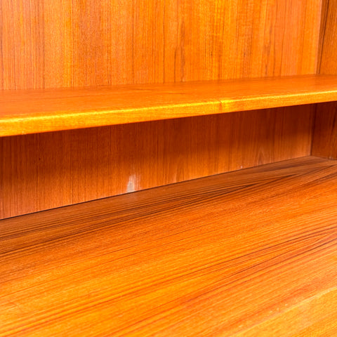 Swedish bookshelf in teak, 1950s-60s