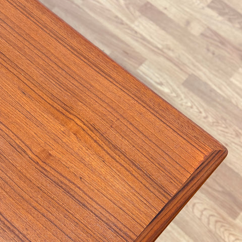 Danish rectangular dining table in teak & beech