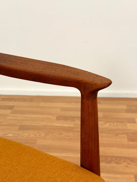 Danish armchair in solid teak