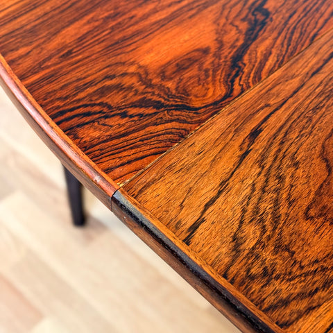 Danish round dining table 'model nr. 55' with 1 ext by Omann Jun A/S