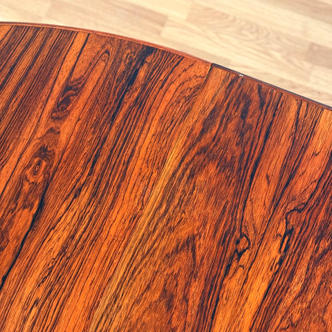 Danish round dining table 'model nr. 55' with 1 ext by Omann Jun A/S
