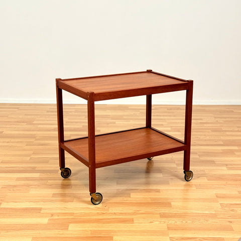 Danish serving trolley in teak