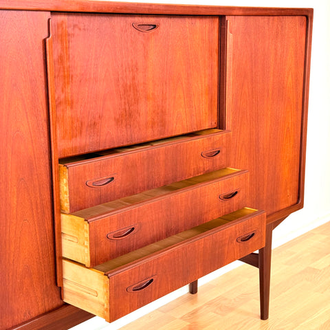 Danish highboard in teak