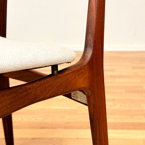 Danish set of 6 dining chairs in teak by Schiønning & Elgaard