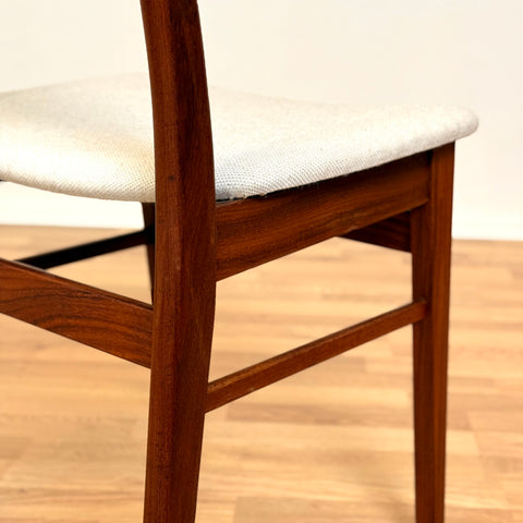Danish set of 6 dining chairs in teak & walnut by Findahl
