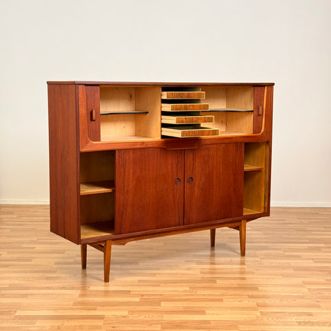 Danish highboard in teak