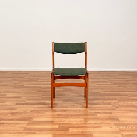 Danish set of 6 dining chairs in teak by Erik Buch