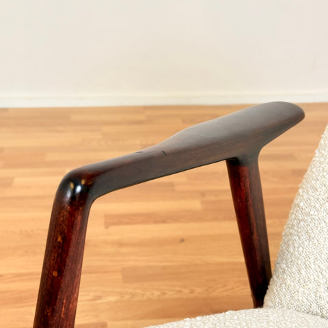 Swedish armchairs in solid beech wood by Alf Svensson, model "Kontur"