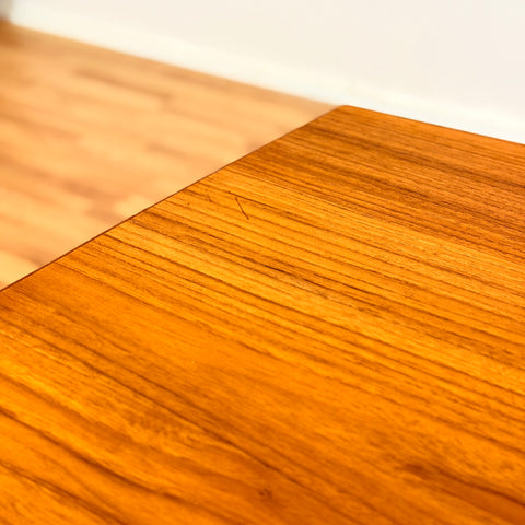 Danish rectangular dining table in teak