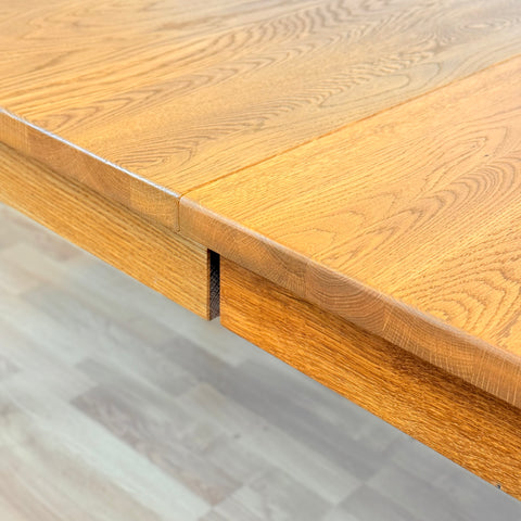 Swedish oval dining table in oak by Hans K, model “Inzel”