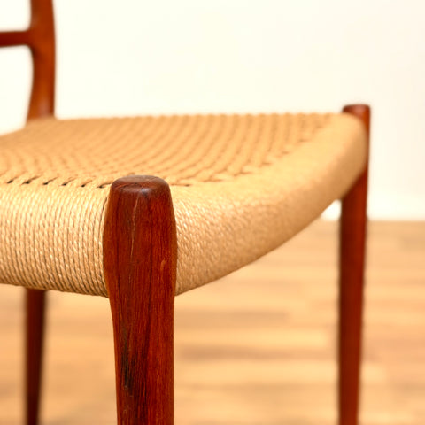 Danish dining chairs in teak by Niels O. Moller