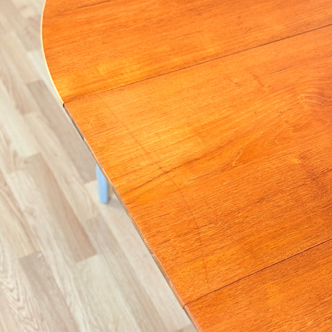 Swedish round dining table in teak by Abra
