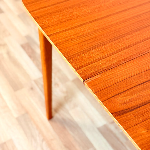 Swedish square dining table in teak