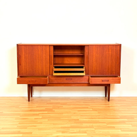 Danish highboard in teak
