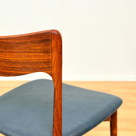 Danish set of dining chairs in Santos rosewood by Harry Østergaard for Randers Møbelfabrik