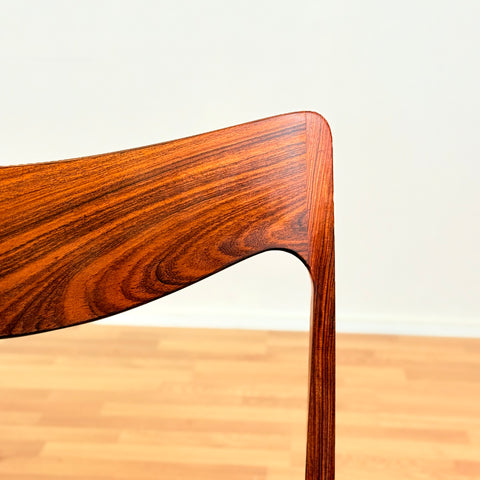 Danish set of dining chairs in Santos rosewood by Harry Østergaard for Randers Møbelfabrik