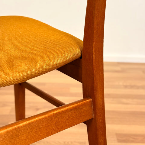 Danish set of 4 dining chairs in teak & beech by Findahl