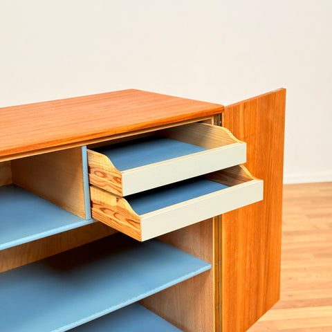 Swedish storage cabinet in teak and beech