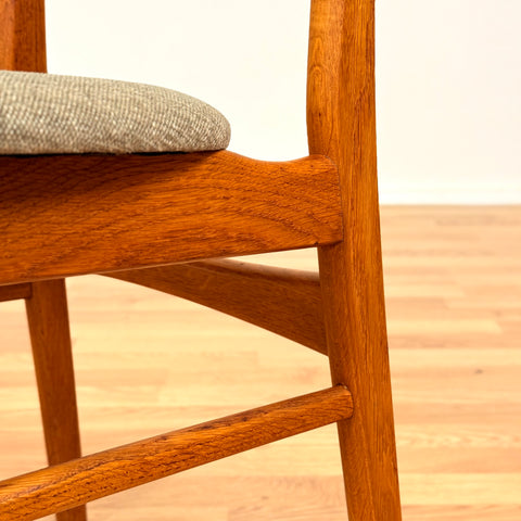 Danish dining chairs in teak & oak by Farstrup