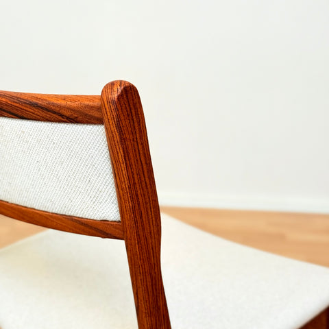 Danish set of dining chairs in Santos rosewood