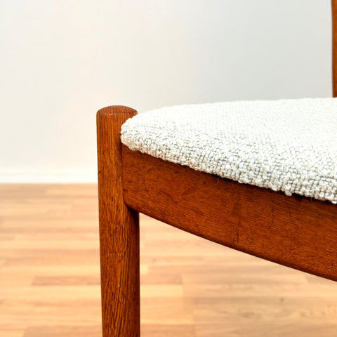 Danish set of 4 dining chairs in oak by FDB Møbler