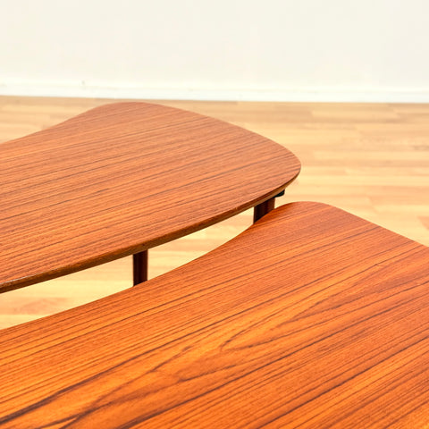 Danish set of nest of tables in teak