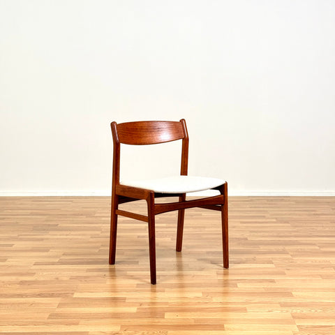 Danish set of 2 dining chairs in teak by Erik Kirkegaard