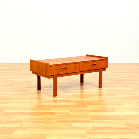 Swedish side table in teak